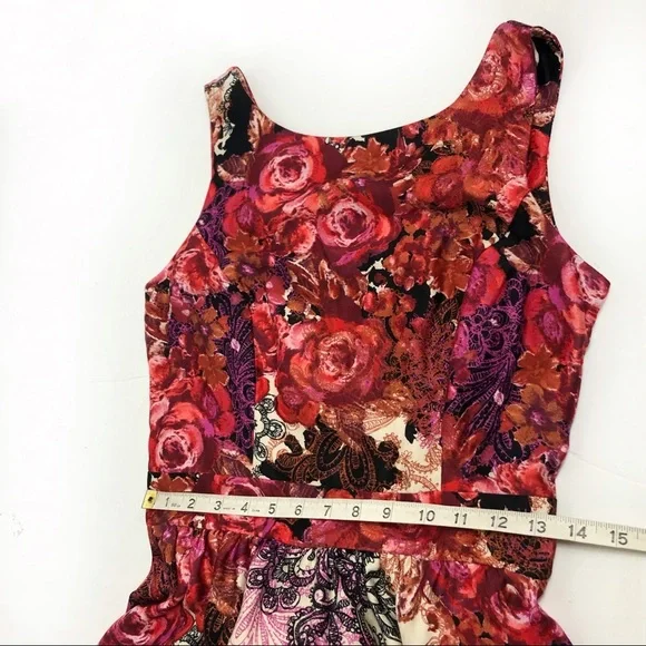 Lady vintage floral dress retro rockabilly made in Romania - Picture 8 of 16